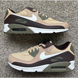 Nike Air Max 90 Hemp Earth Brown White Size 15 Men's